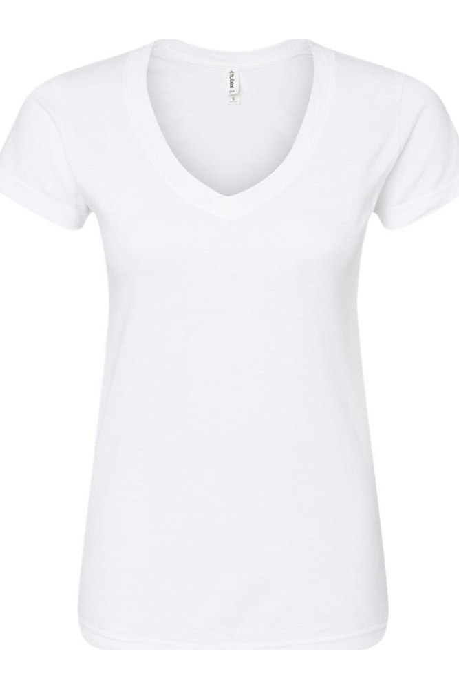 Tultex Women´s Slim Fit Fine Jersey V-Neck T-Shirt 7823689416764