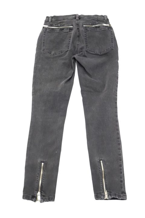 Marc Jacobs Skinny Jeans with Metal Zipper in Black Cotton 7748639064124