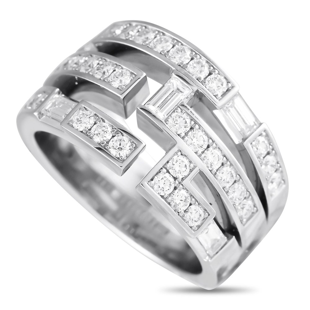 Harry Winston Platinum 1.0ct Diamond Band Ring HW11-080724 7748637491260
