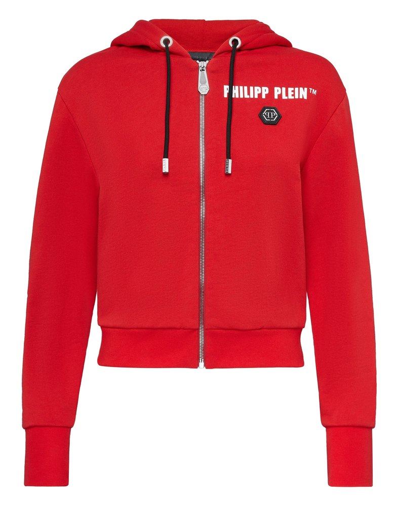 Hoodie Sweatjacket Crystal Fringe 7644989751356
