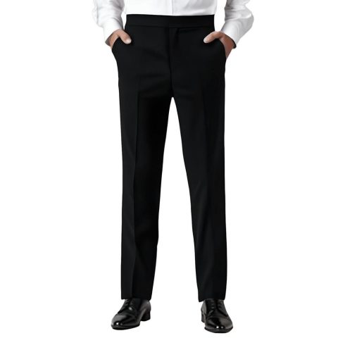 Wool Straight Leg Pants