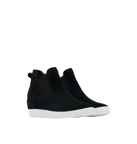 Women’s Out N About Slip-On Wedge Fashion Boots In Black/white