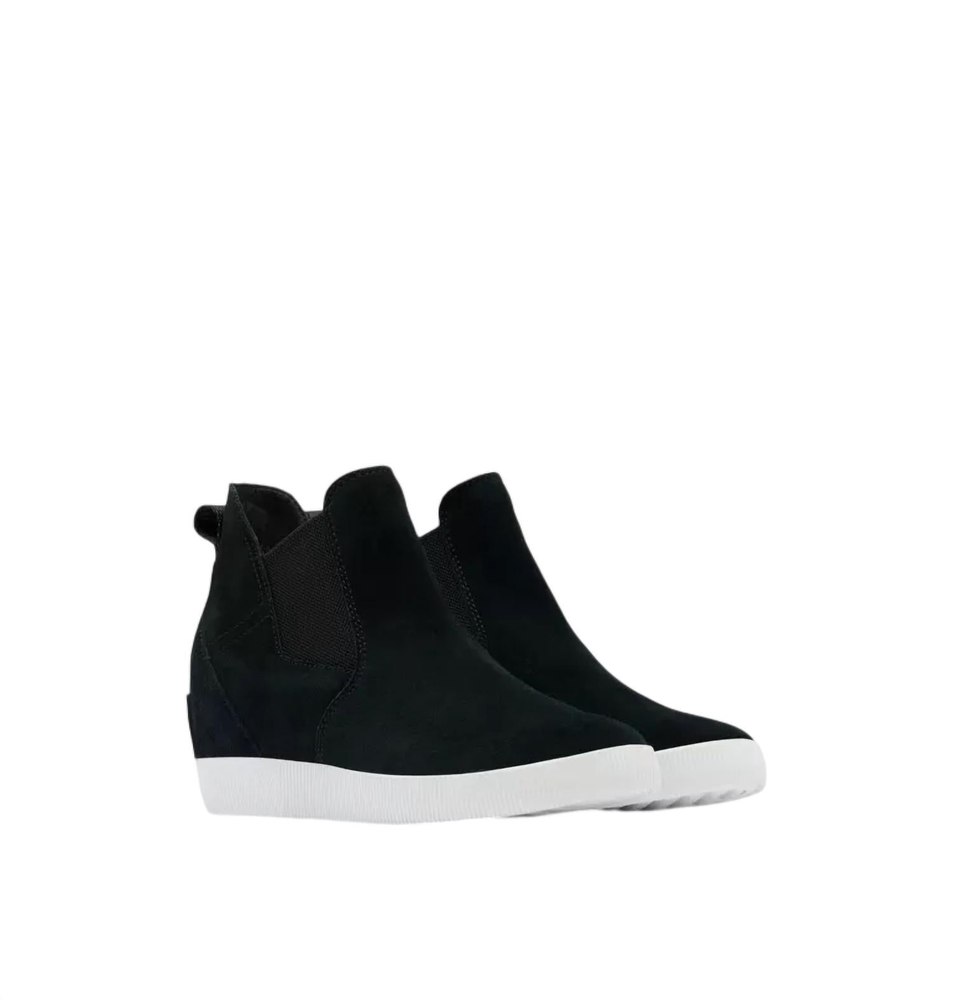 Women’s Out N About Slip-On Wedge Fashion Boots In Black/white