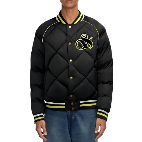 Quilted Bomber Jacket