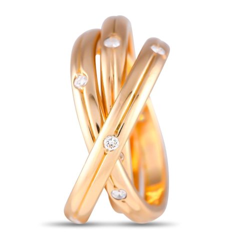 Cartier Constellation 18K Yellow Gold Diamond Ring CA15-080724 7748644405308