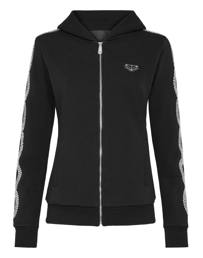 Hoodie sweatshirt Full Zip Crystal Cable 7644990701628