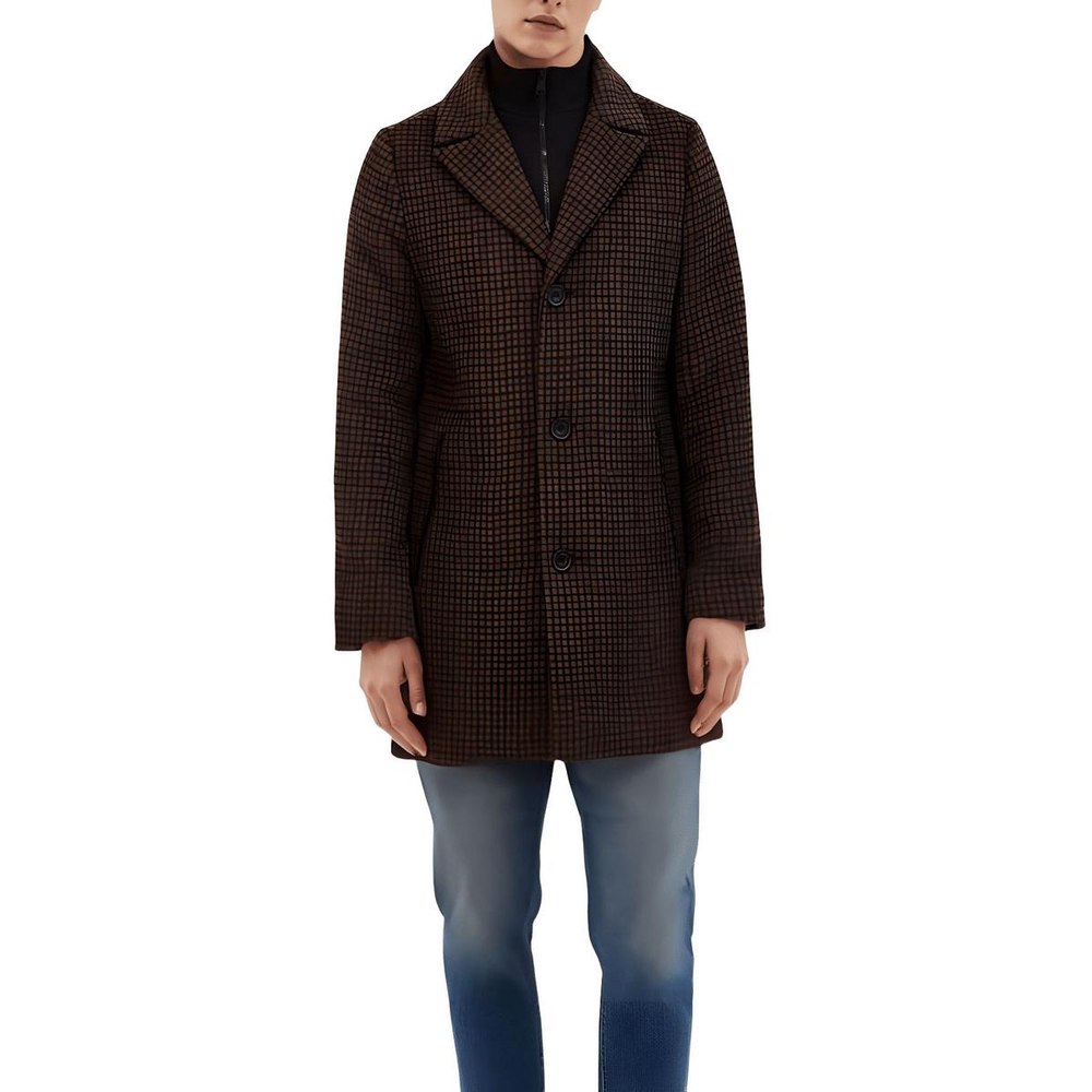 Houndstooth Pea Coat