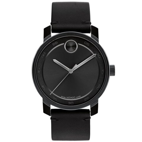 Movado Men’s Bold Black Dial Watch 7163243921468