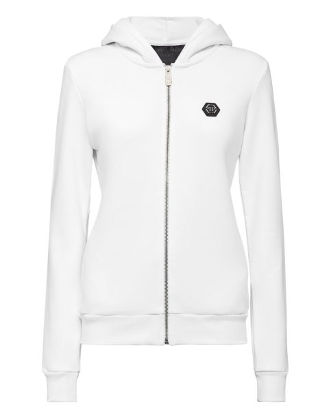 Hoodie Sweatjacket Full Zip Multicolor Skull