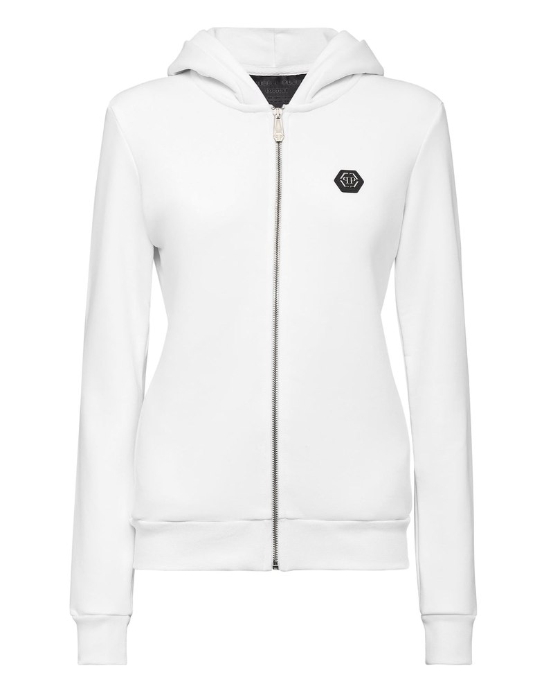 Hoodie Sweatjacket Full Zip Multicolor Skull
