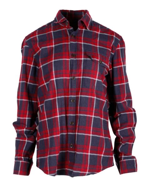 Hugo Boss Checkered Shirt Regular Fit in Red Cotton 7748647485500