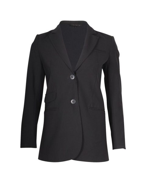 Theory Single-Breasted Blazer in Black Wool 7748647845948