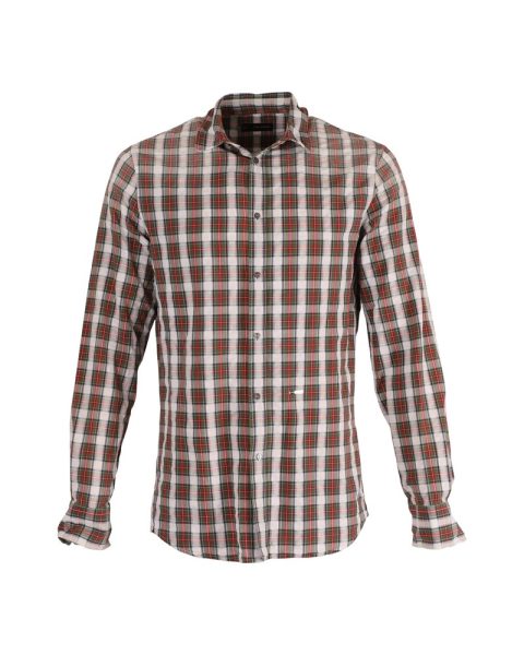Dsquared2 Checkered Shirt with Elbow Patch in Multicolor Cotton 7748647026748