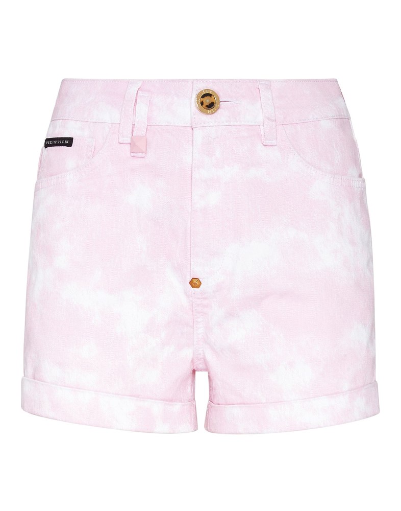 Denim Hot Pants Hexagon