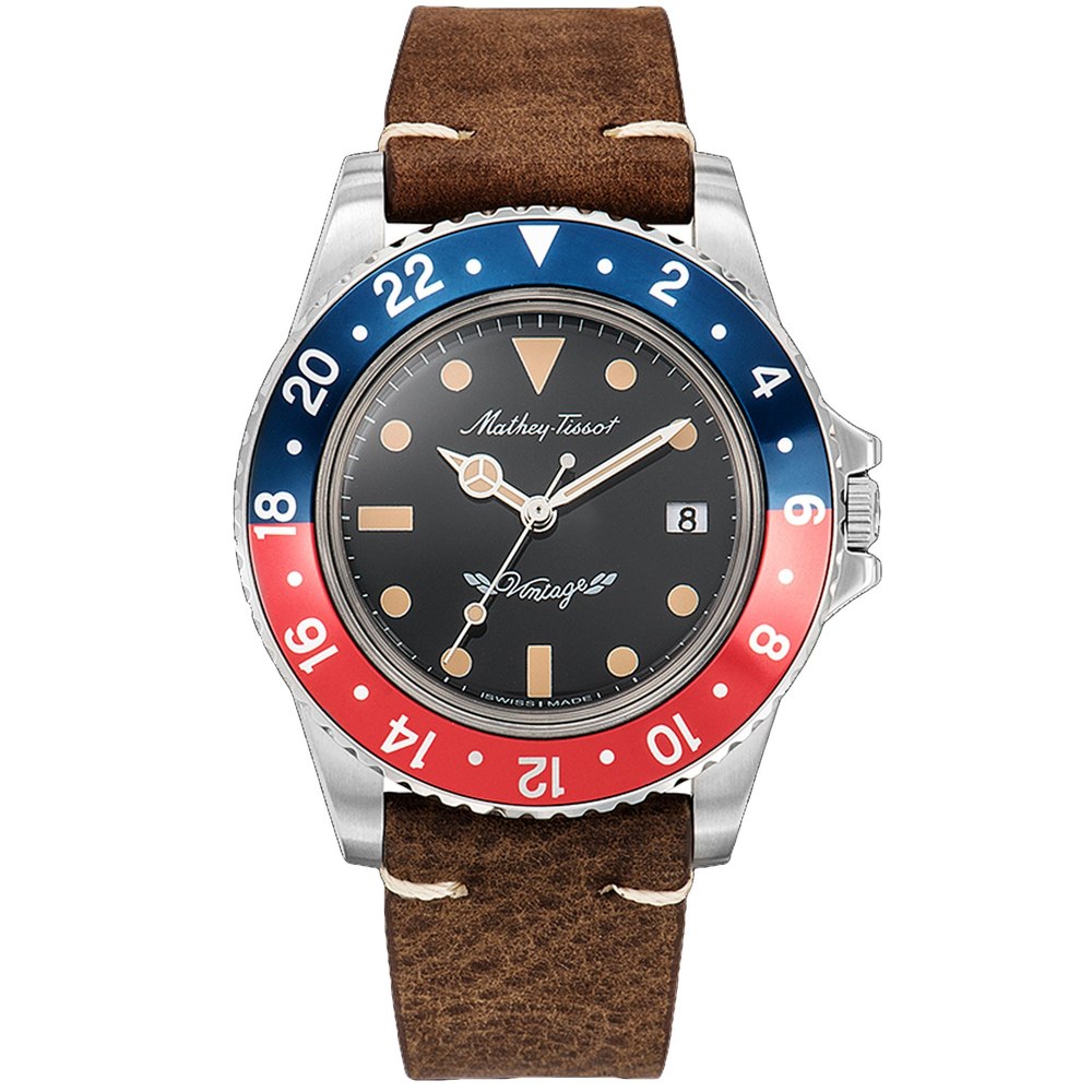 Mathey Tissot Men’s Vintage Black Dial Watch