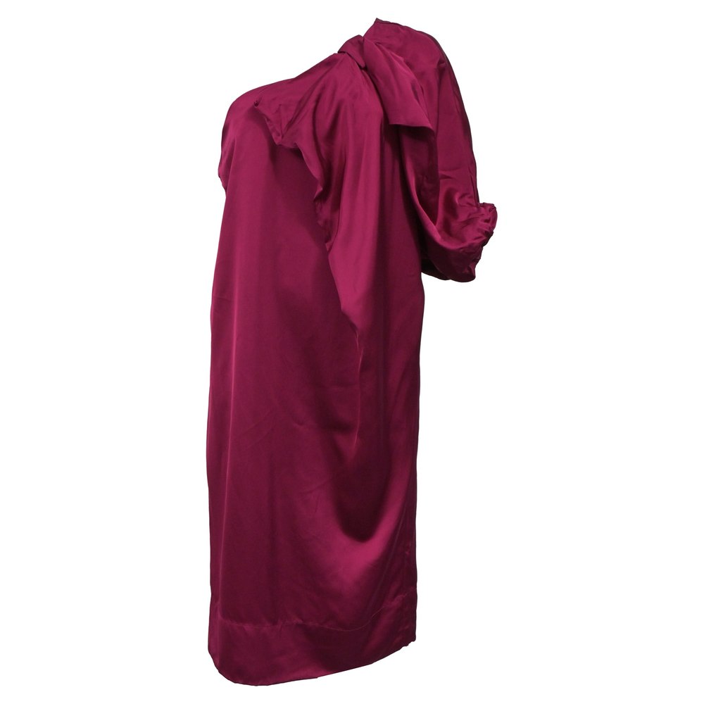 Stella McCartney One Shoulder Dress in Pink Viscose