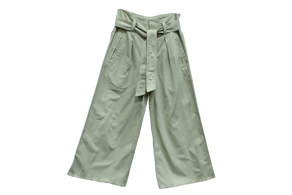Isabel Marant Wide Leg Pants in Beige Cotton 7748655677500