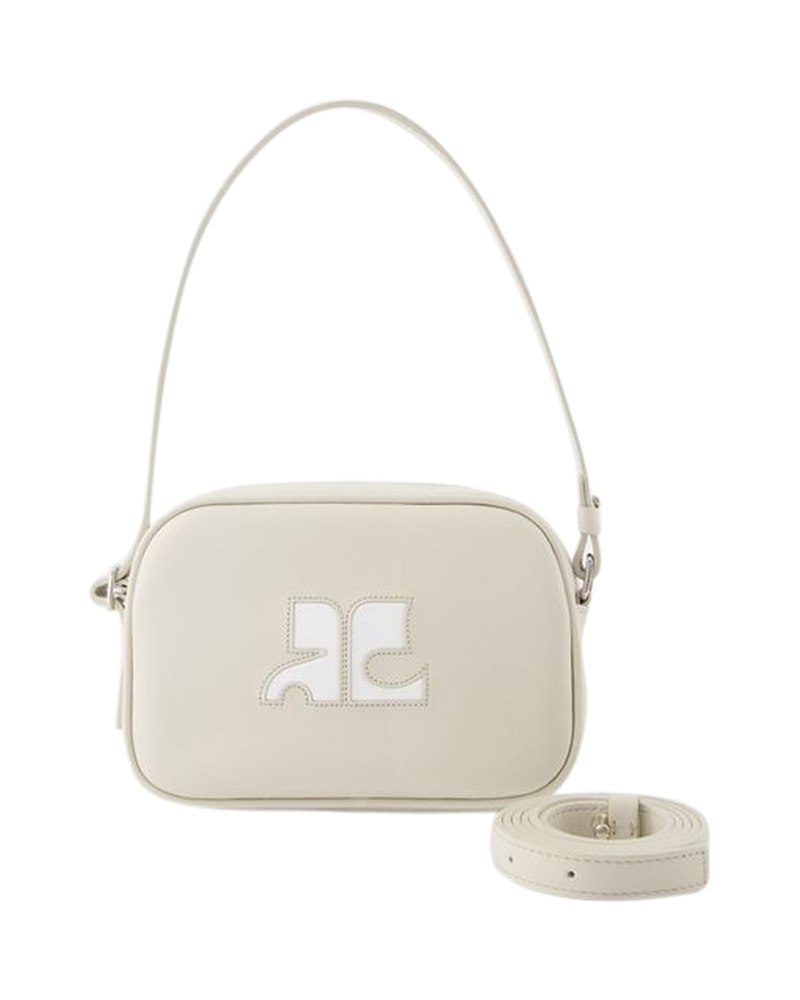 Slim Camera Bag – Courreges – Leather – Grey 7748659281980