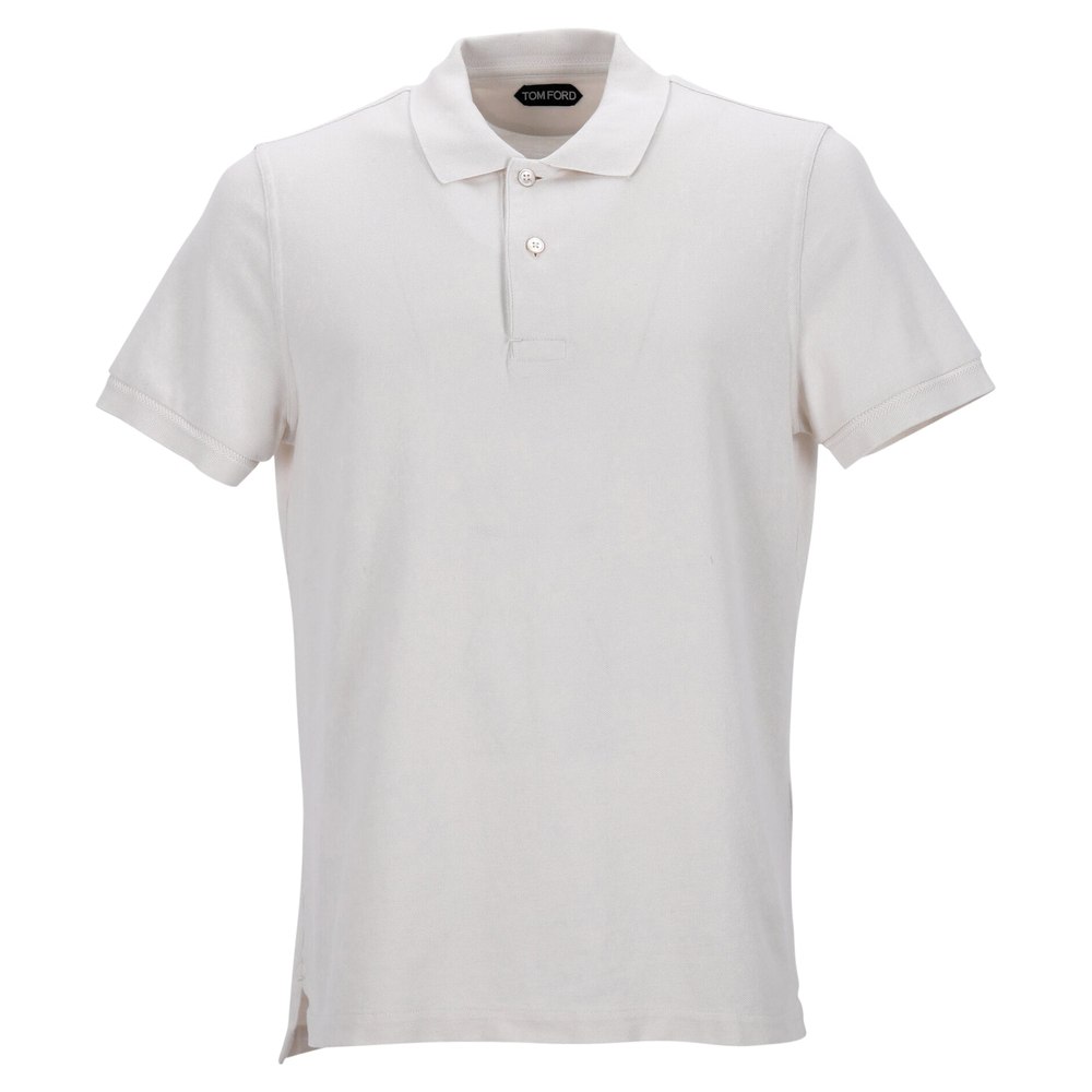 Tom Ford Polo Shirt in White Cotton 7748658790460