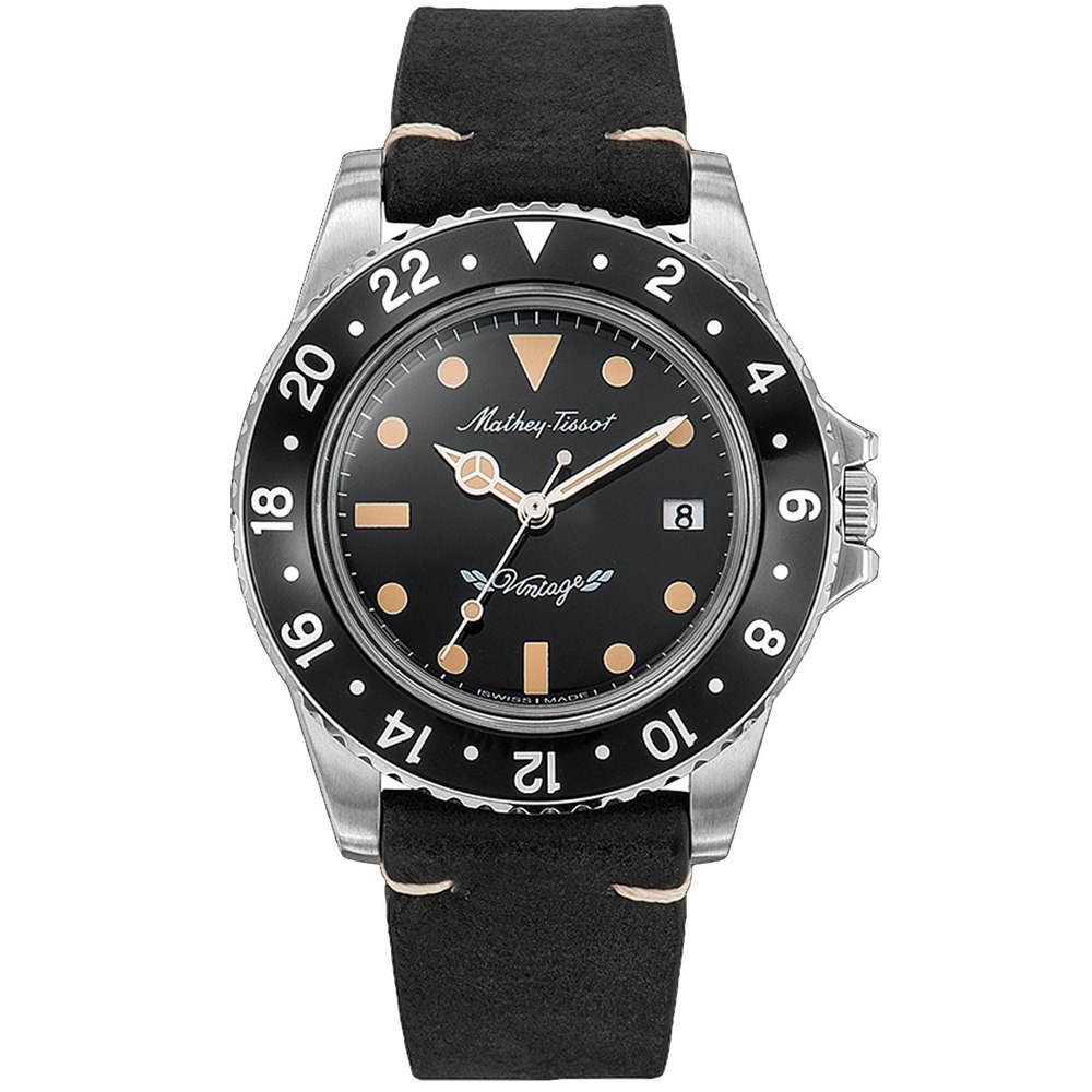 Mathey Tissot Men’s Vintage Black Dial Watch 7163334787132