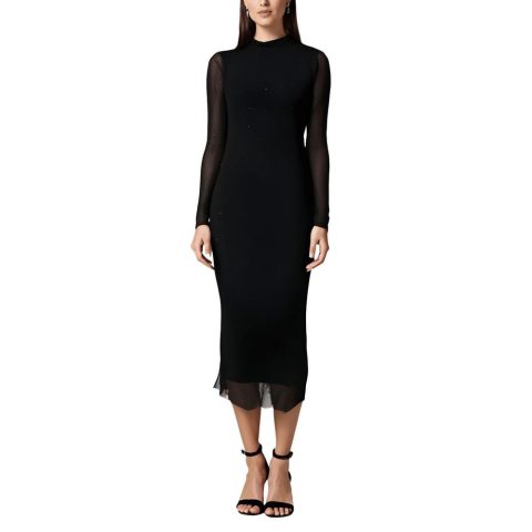 Petites Embellished Midi Dress