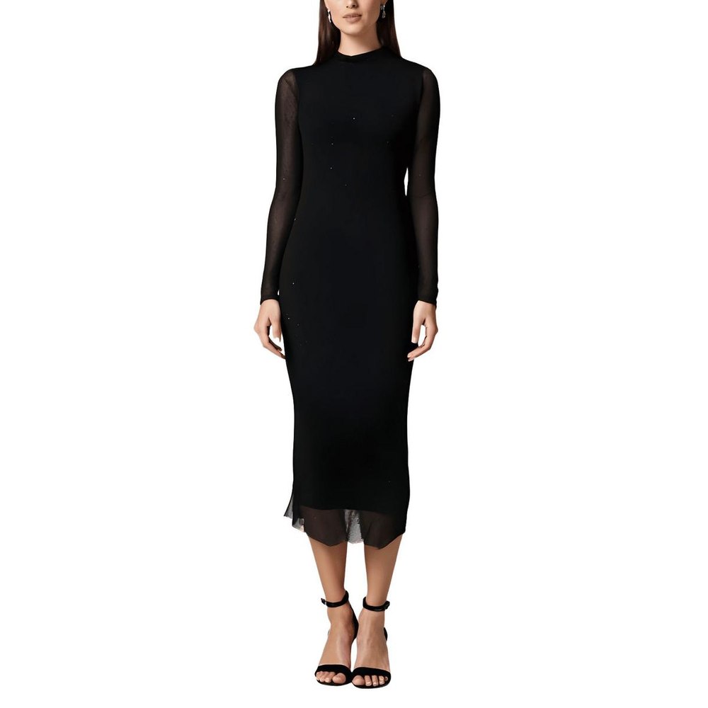 Petites Embellished Midi Dress