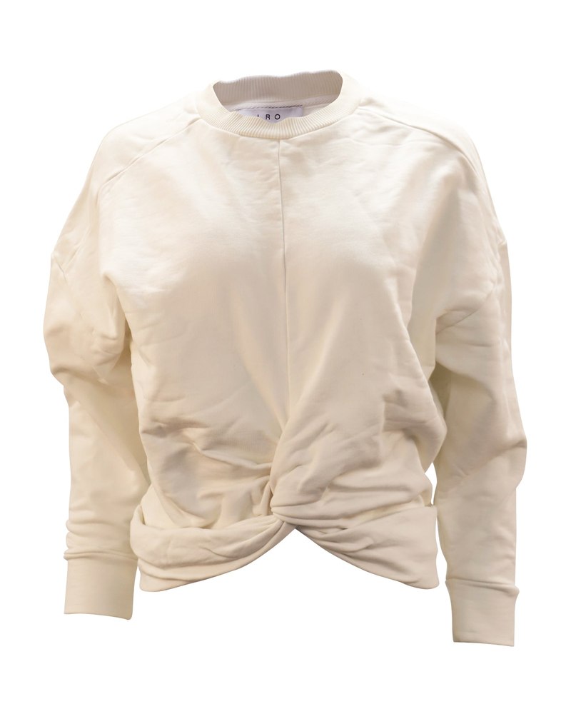 Iro Muka Sweatshirt in White Cotton 7748665114684