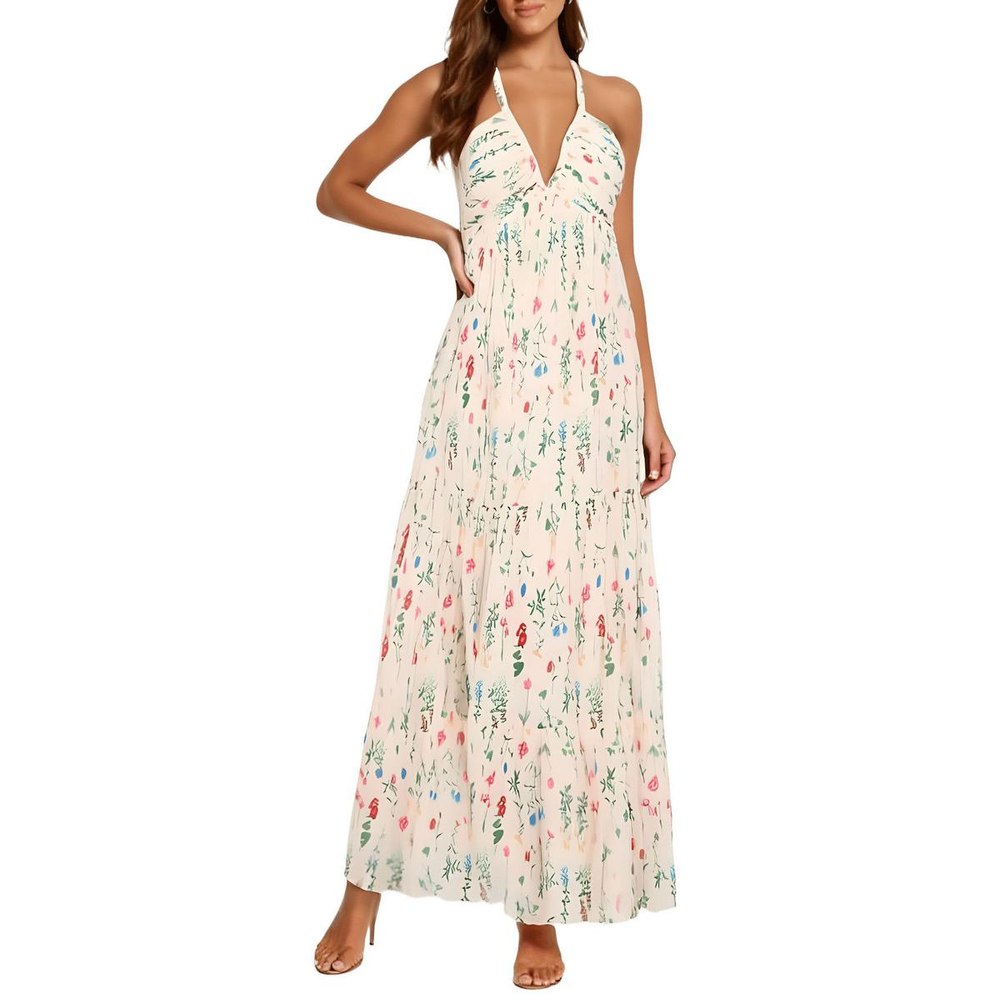 Chiffon Printed Maxi Dress