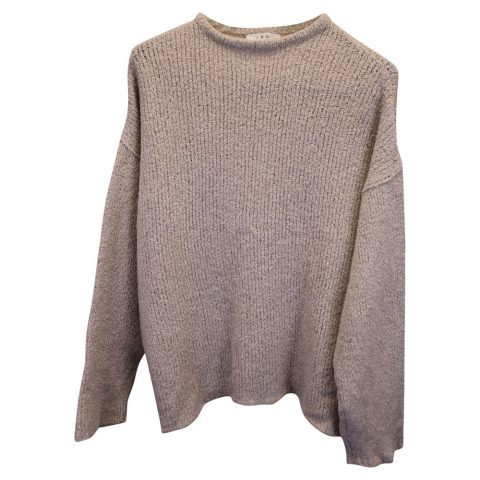 Iro Knit Sweater in Beige Wool 7748667047996
