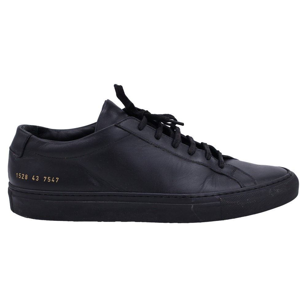 Common Projects Original Achilles High-Top Sneakers in Black Leather 7793487380540