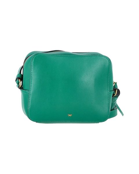 Anya Hindmarch Wink Crossbody Bag in Green Tumbled Leather 7748668194876
