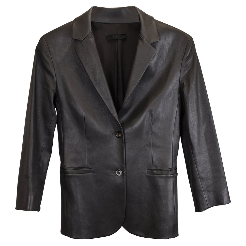 The Row Essentials Nolbon Jacket In Black Leather 7748668719164