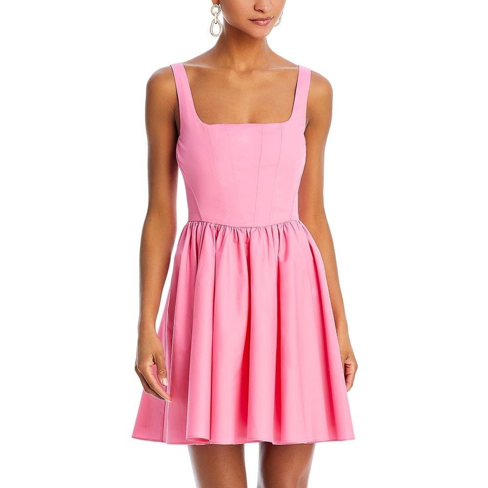 Jade Corset Square Neck Mini Dress