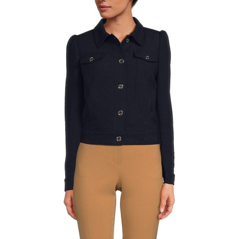 Shoulder Pads Solid Soft Shell Jacket