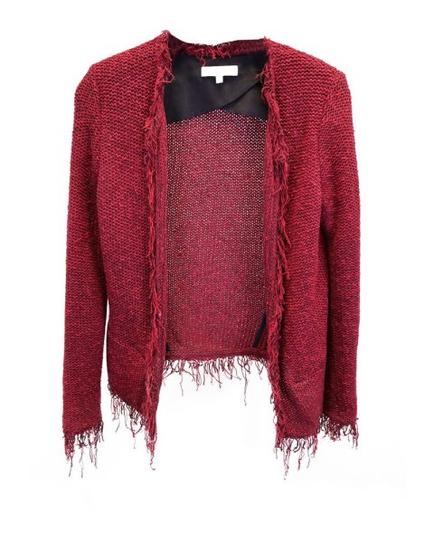 Iro Open Jacket in Red Cotton 7748676091964