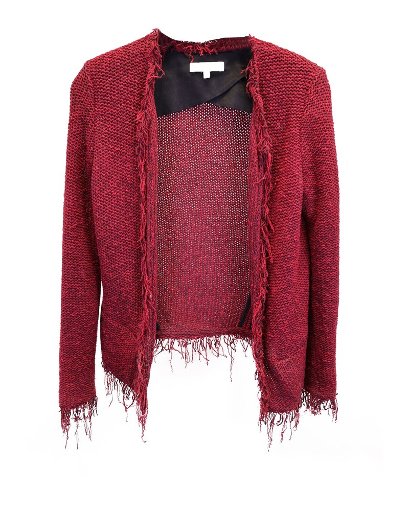 Iro Open Jacket in Red Cotton 7748676091964