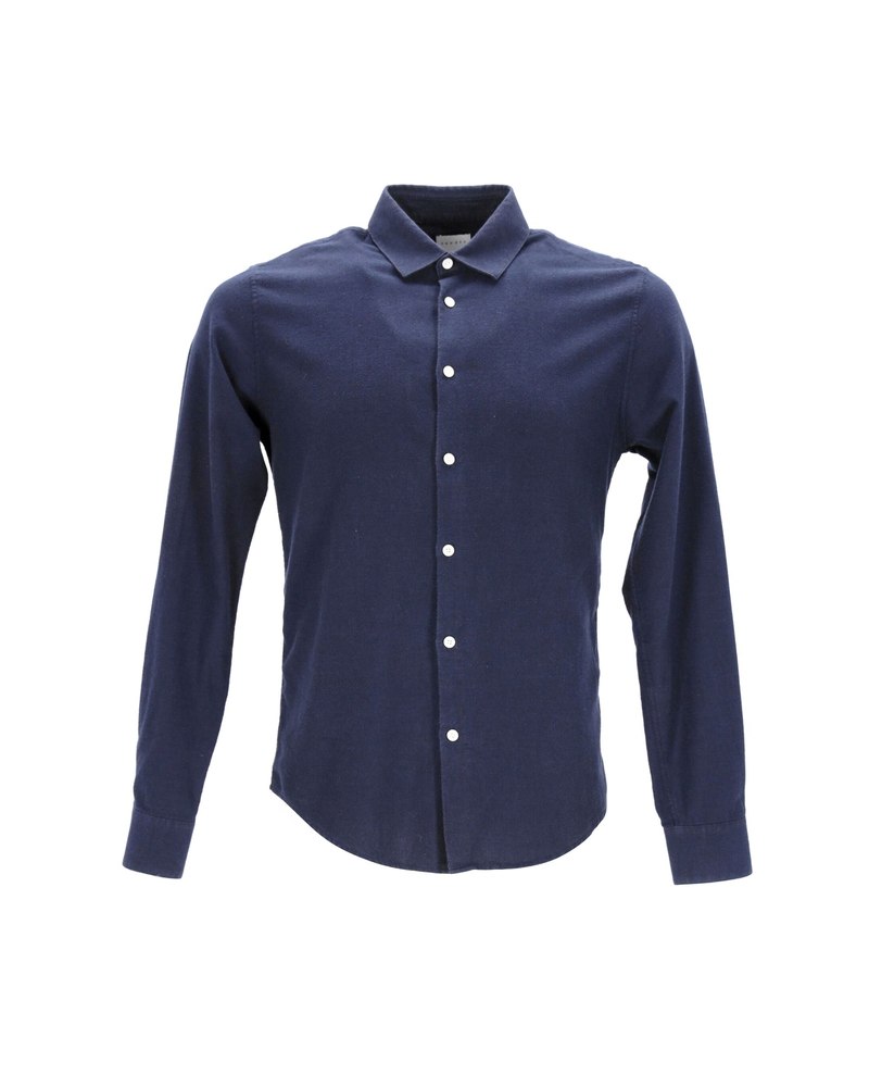 Sandro Paris Casual Shirt in Navy Cotton 7748678352956