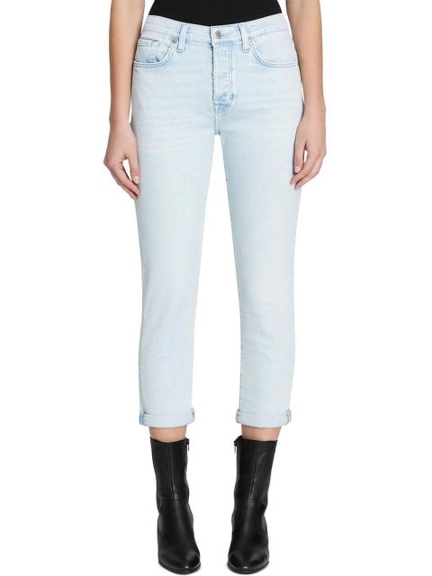 Josefina Womens High Rise Slim Fit Boyfriend Jeans
