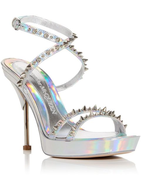 Punk Womens Slip On Leather Platform Sandals
