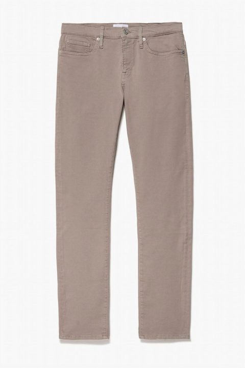 Men’s L’homme Slim Twill Jean In Garage Powder Wood