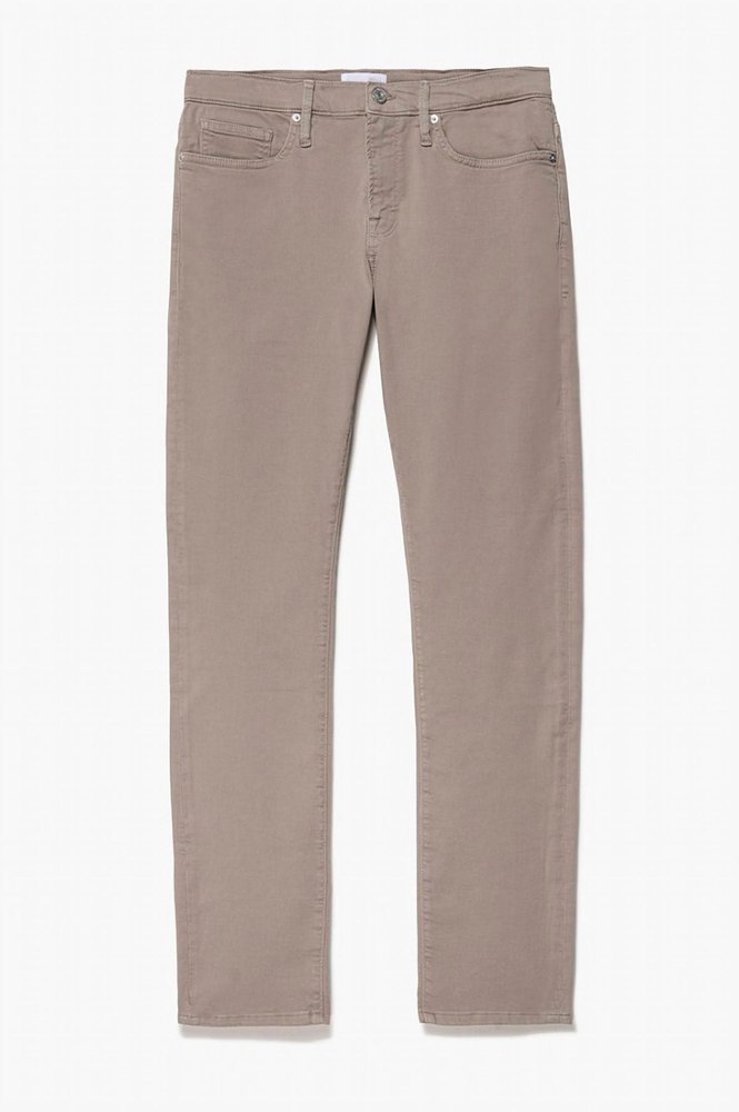 Men’s L’homme Slim Twill Jean In Garage Powder Wood