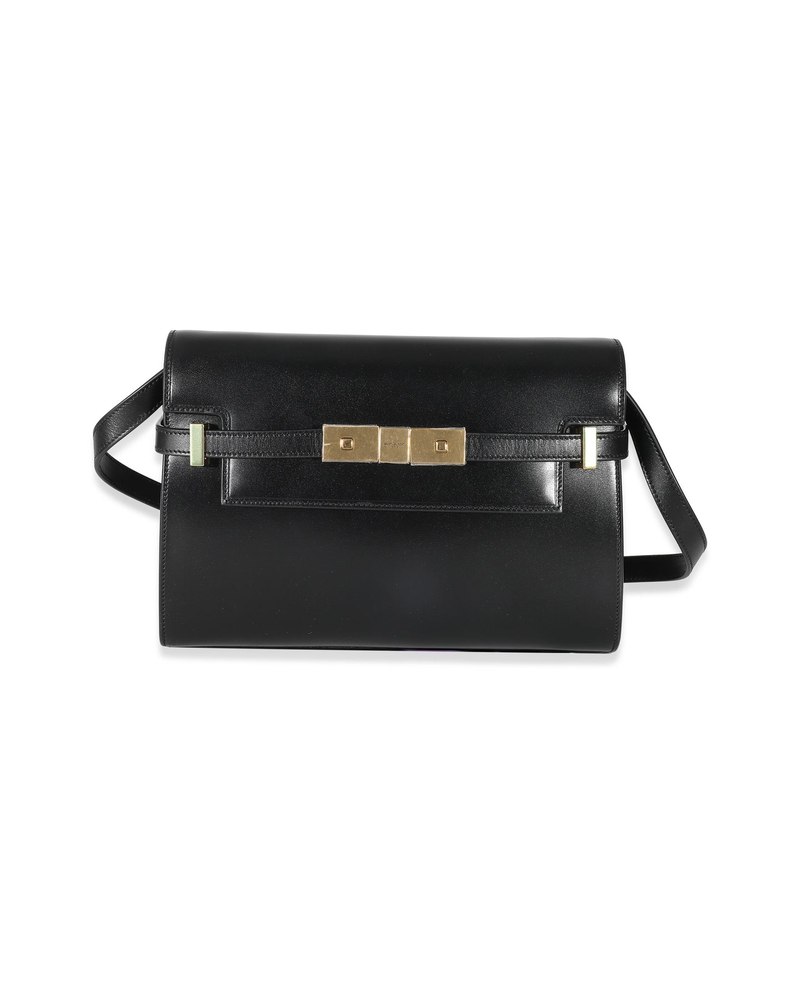 Saint Laurent Black Box Leather Small Manhattan Bag 7748682055740