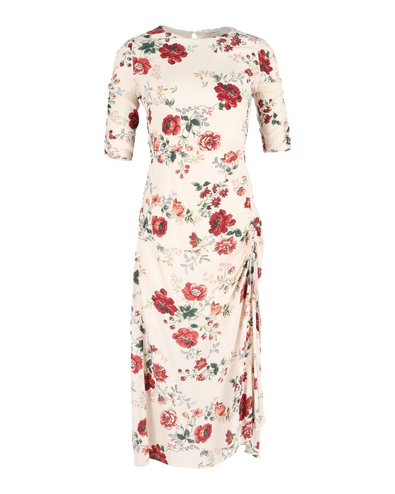 Maje Rondi Midi Dress in Floral Print Viscose 7748685987900