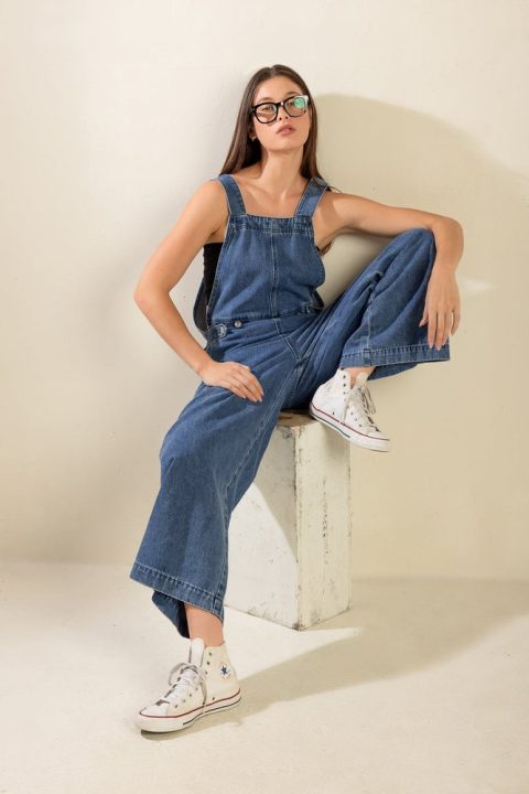 LET ME TALK DENIM CARGO PANTS