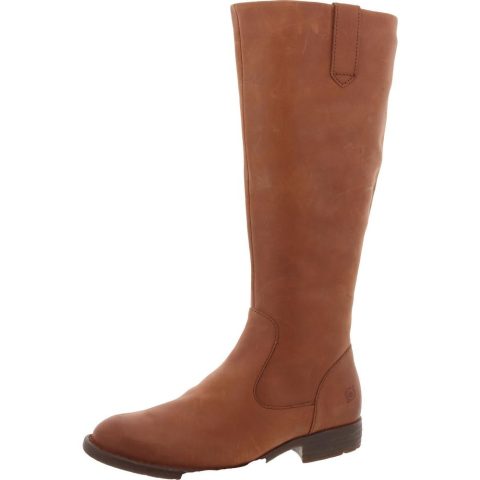 Shaunie Leather Solid Knee-High Boots