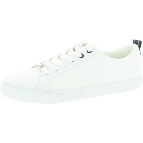 Lila Lace-Up Faux Leather Casual And Fashion Sneakers