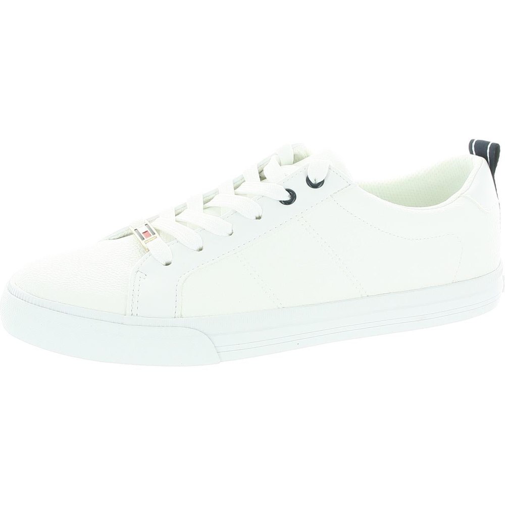 Lila Lace-Up Faux Leather Casual And Fashion Sneakers