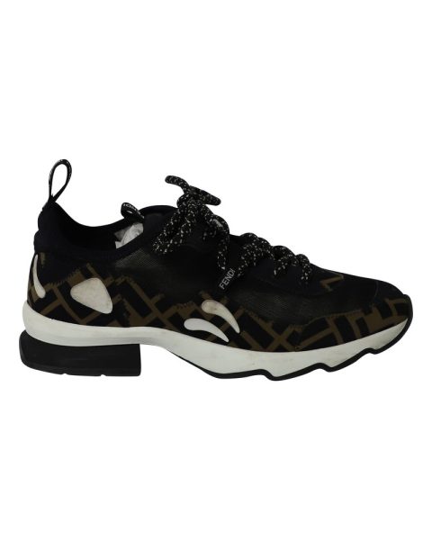 Fendi Wmns FF Freedom Sneakers in ‘Brown Black’ Technical Mesh