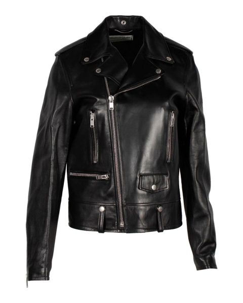Saint Laurent Biker Jacket in Black Leather 7748693884988