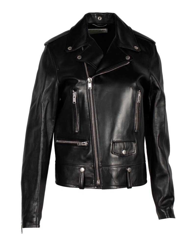 Saint Laurent Biker Jacket in Black Leather 7748693884988